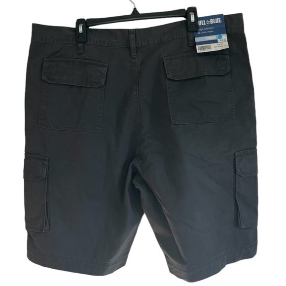 Full Blue Cargo Cotton Twill Grey Shorts Size 40 - Picture 4 of 8